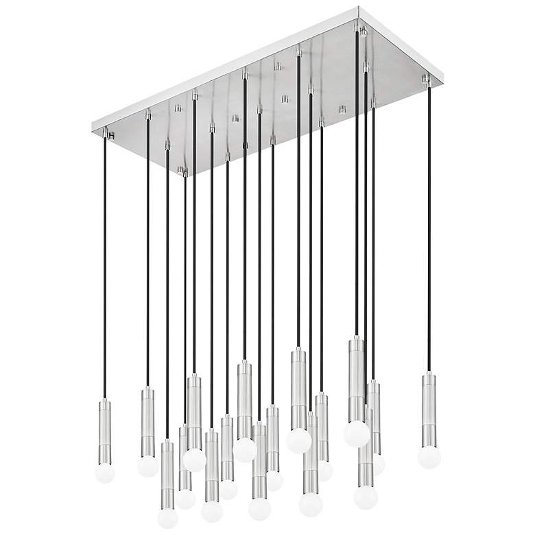 Image 7 Stari by Z-Lite Brushed Nickel 17 Light Linear Chandelier more views