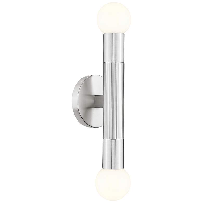 Image 1 Stari by Z-Lite Brushed Nickel 2 Light Wall Sconce
