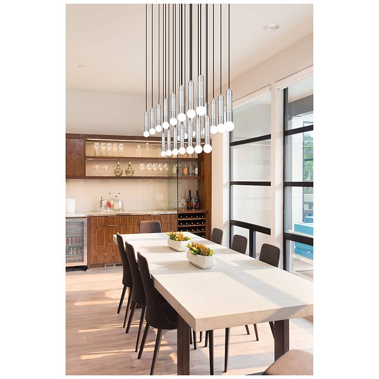 Image 3 Stari by Z-Lite Brushed Nickel 23 Light Linear Chandelier more views