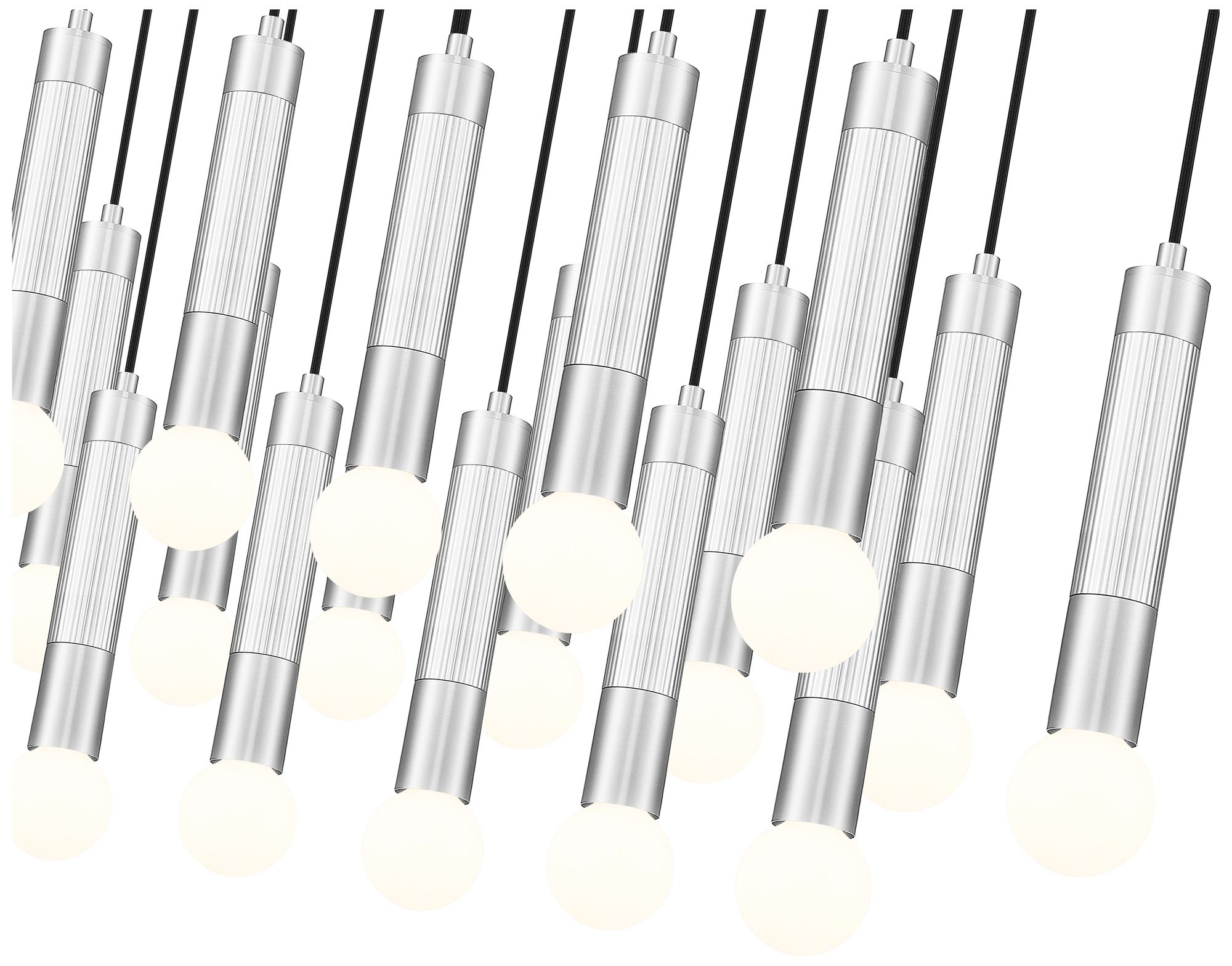Image 6 Stari by Z-Lite Brushed Nickel 23 Light Linear Chandelier more views