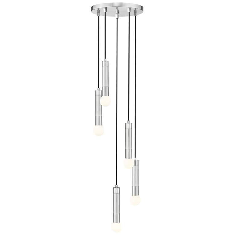 Image 1 Stari by Z-Lite Brushed Nickel 5 Light Chandelier