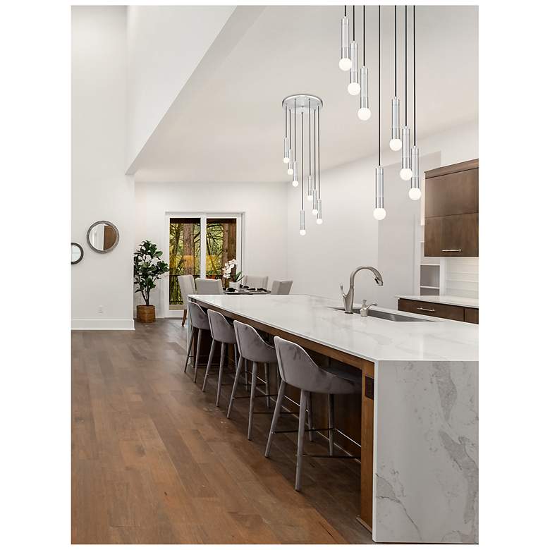 Image 3 Stari by Z-Lite Brushed Nickel 5 Light Chandelier more views