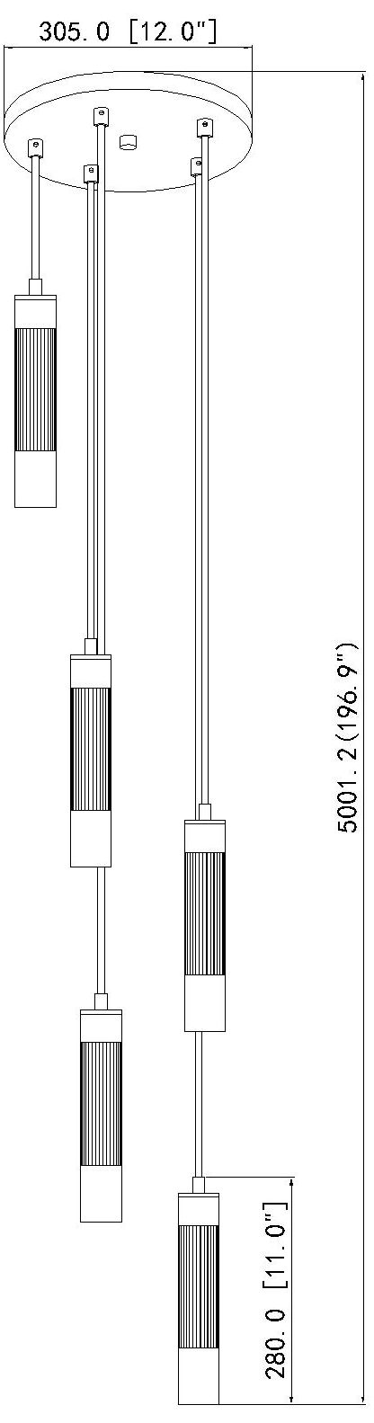 Stari by Z-Lite Brushed Nickel 5 Light Chandelier
