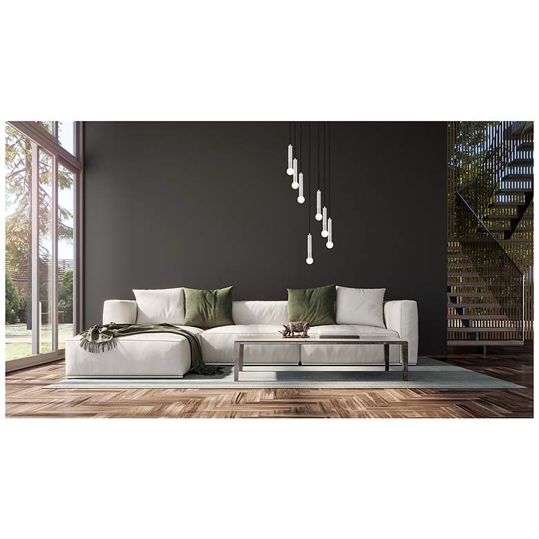 Image 2 Stari by Z-Lite Brushed Nickel 7 Light Chandelier more views