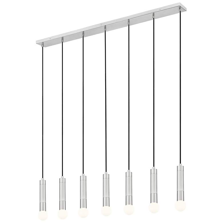 Image 4 Stari by Z-Lite Brushed Nickel 7 Light Linear Chandelier more views