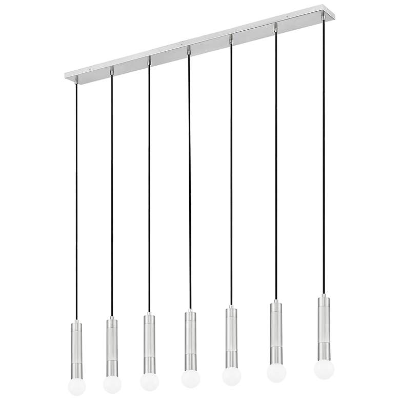 Image 7 Stari by Z-Lite Brushed Nickel 7 Light Linear Chandelier more views