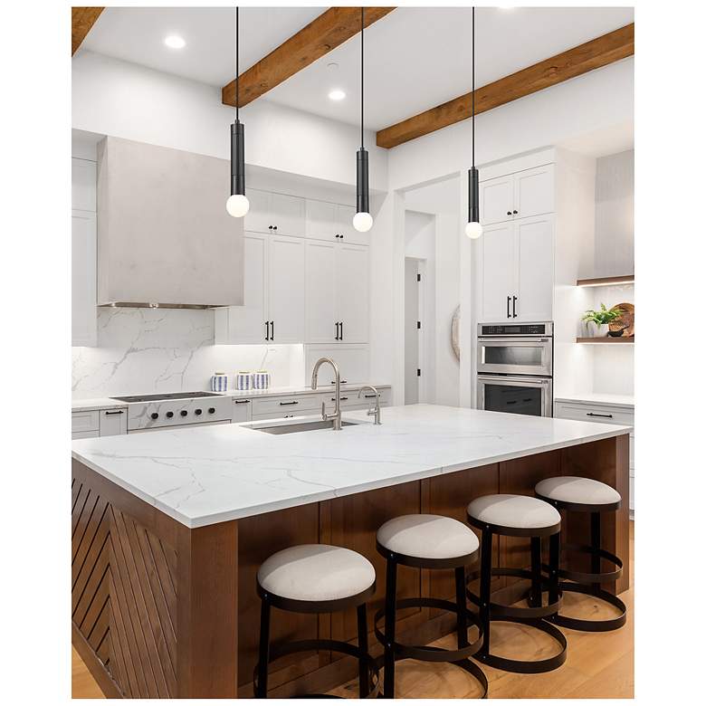 Image 2 Stari by Z-Lite Matte Black 1 Light Pendant more views