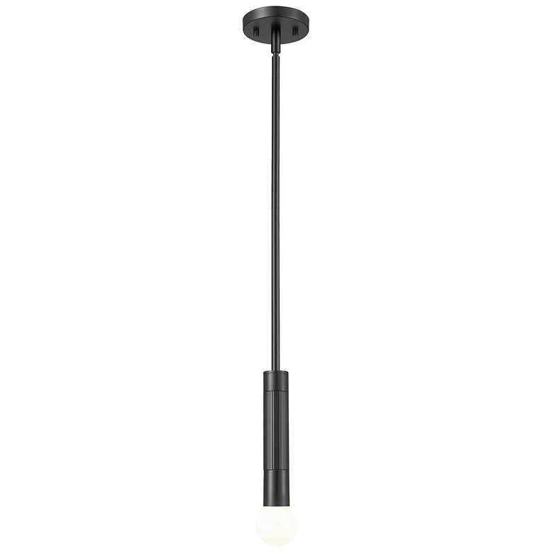 Image 1 Stari by Z-Lite Matte Black 1 Light Pendant