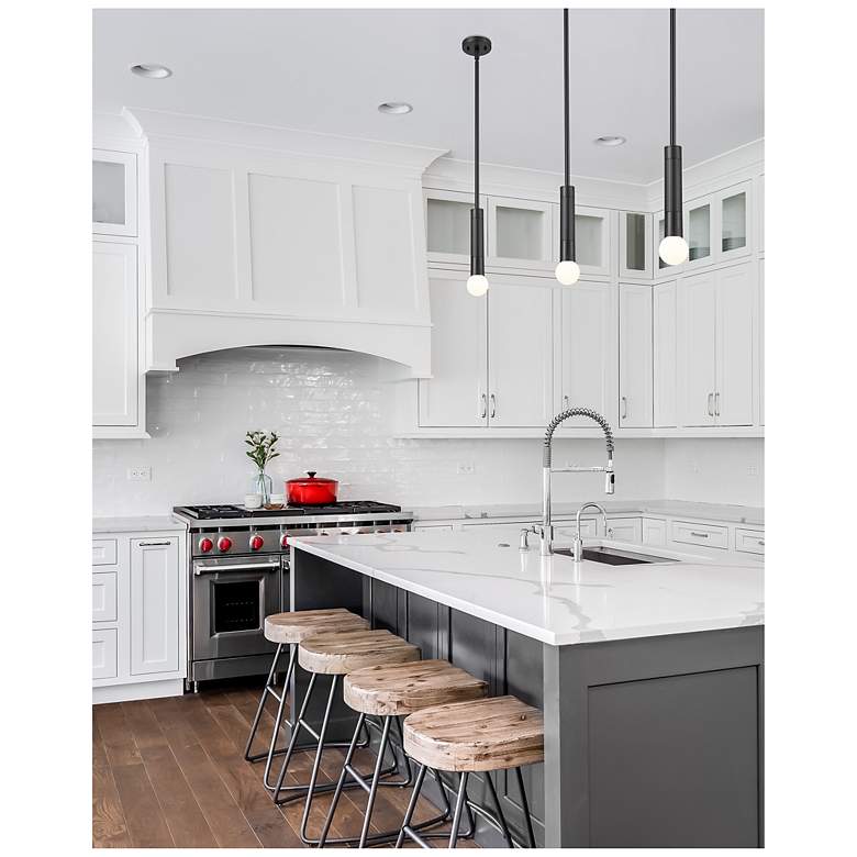 Image 2 Stari by Z-Lite Matte Black 1 Light Pendant more views