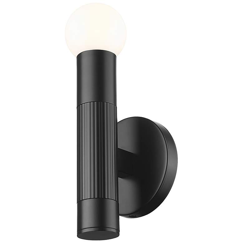Image 4 Stari by Z-Lite Matte Black 1 Light Wall Sconce more views