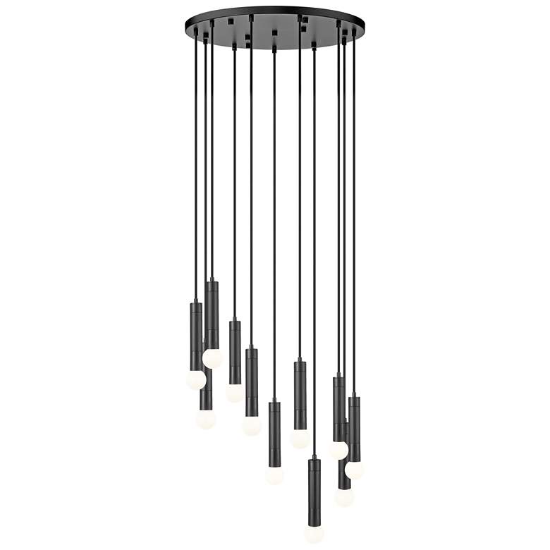 Image 1 Stari by Z-Lite Matte Black 11 Light Chandelier
