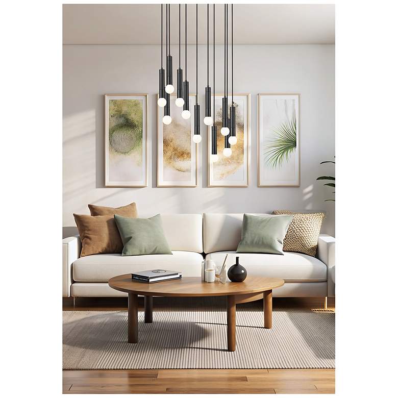 Image 2 Stari by Z-Lite Matte Black 11 Light Chandelier more views