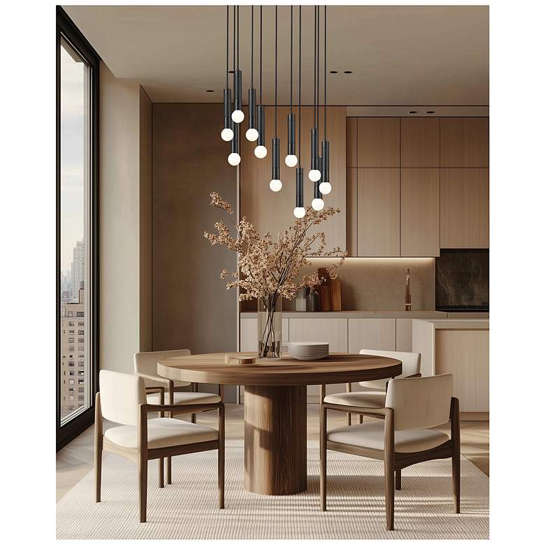 Image 3 Stari by Z-Lite Matte Black 11 Light Chandelier more views