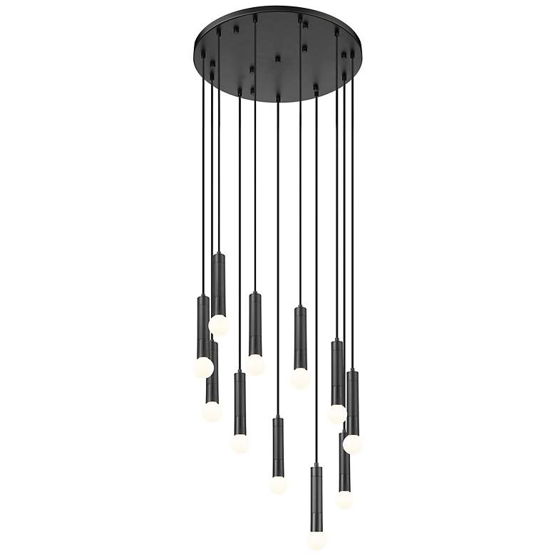 Image 4 Stari by Z-Lite Matte Black 11 Light Chandelier more views