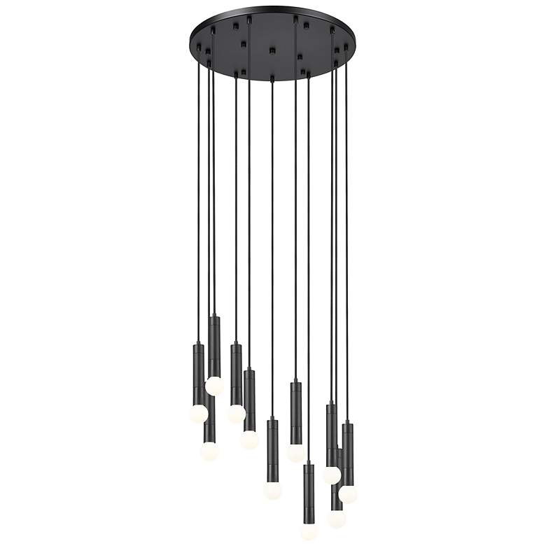 Image 5 Stari by Z-Lite Matte Black 11 Light Chandelier more views