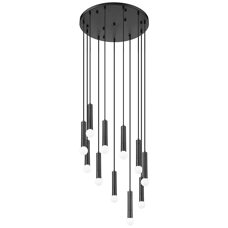 Image 7 Stari by Z-Lite Matte Black 11 Light Chandelier more views