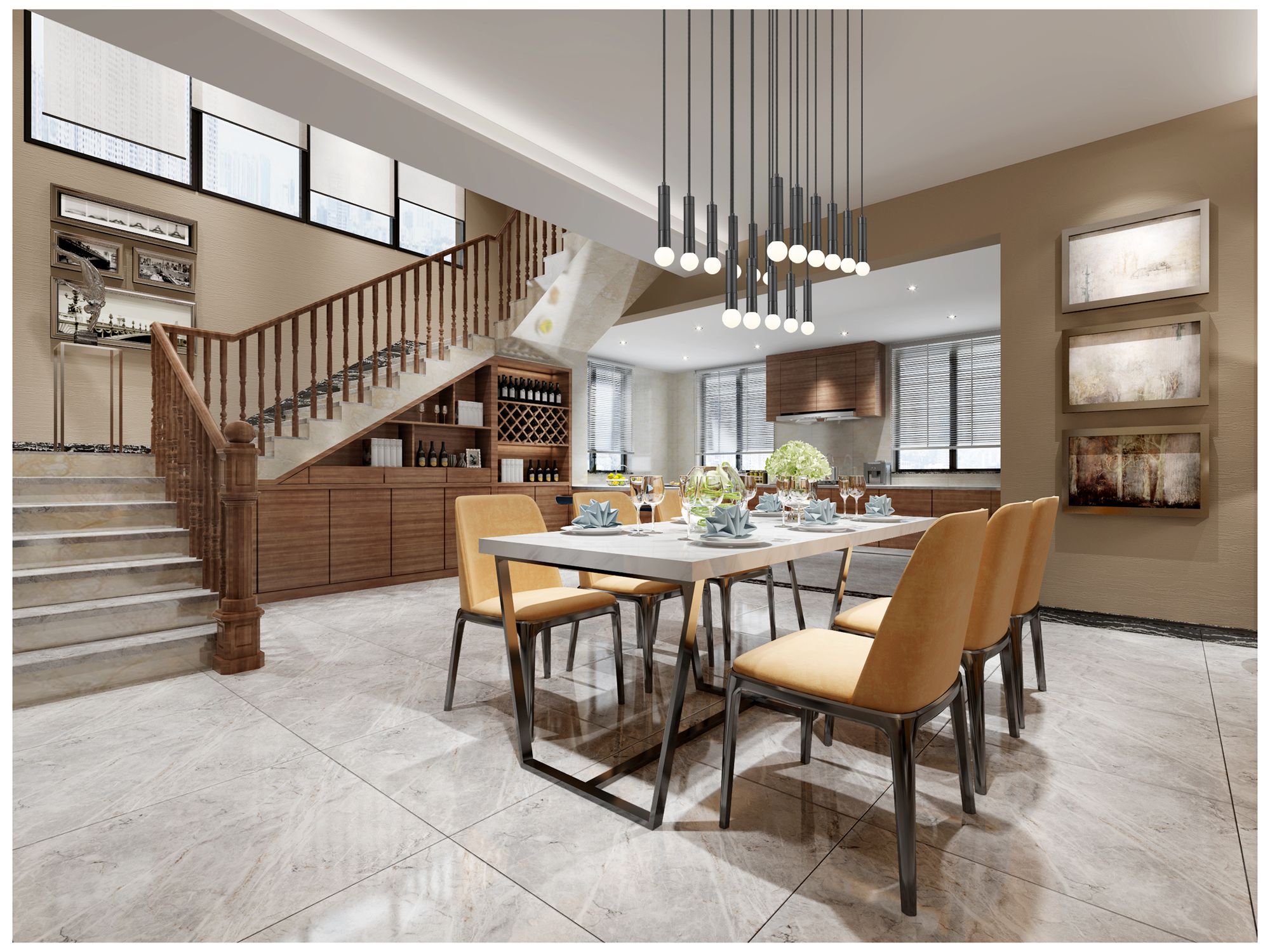 Image 3 Stari by Z-Lite Matte Black 17 Light Linear Chandelier more views