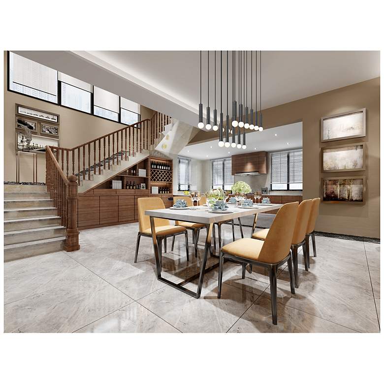 Image 3 Stari by Z-Lite Matte Black 17 Light Linear Chandelier more views