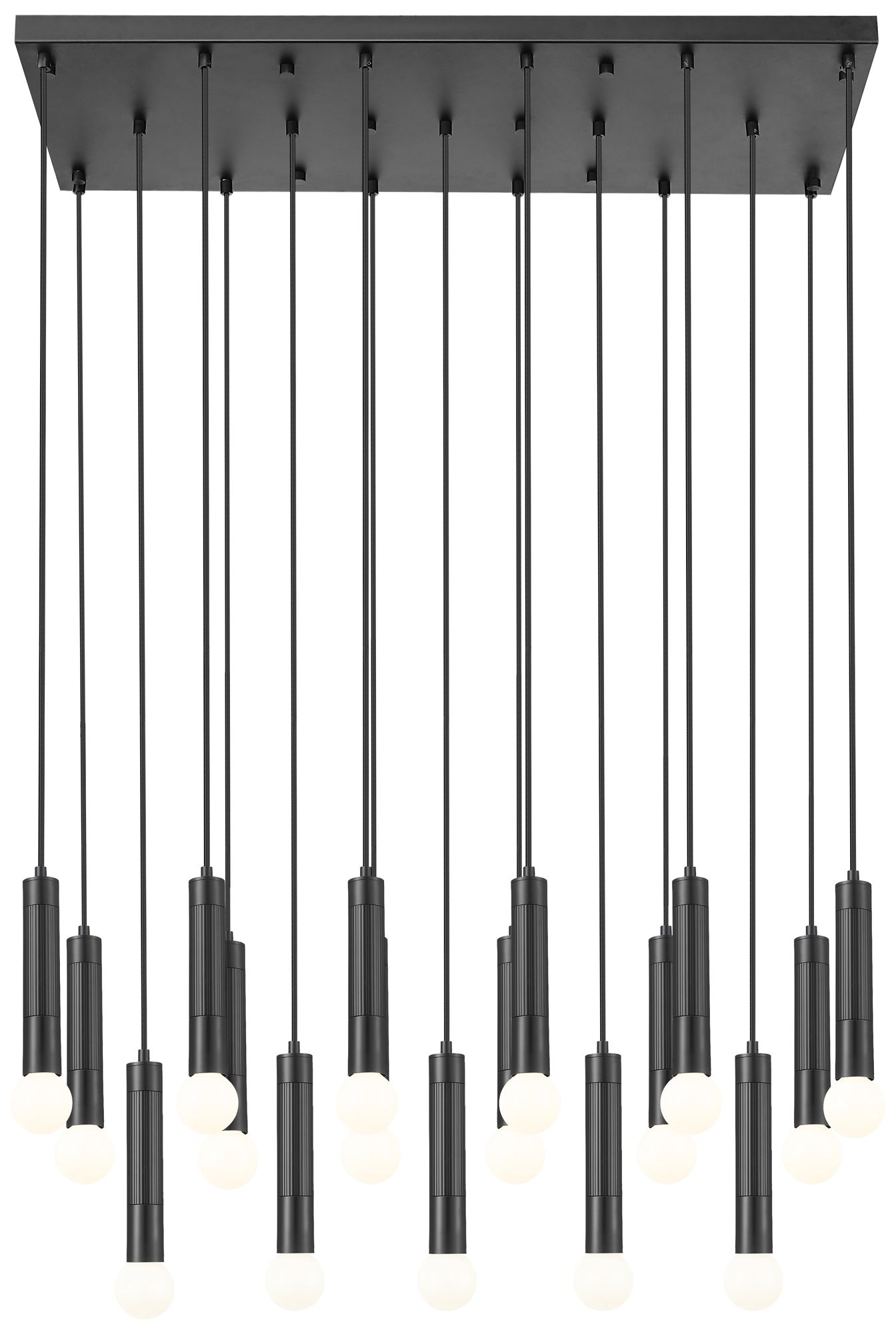 Image 5 Stari by Z-Lite Matte Black 17 Light Linear Chandelier more views
