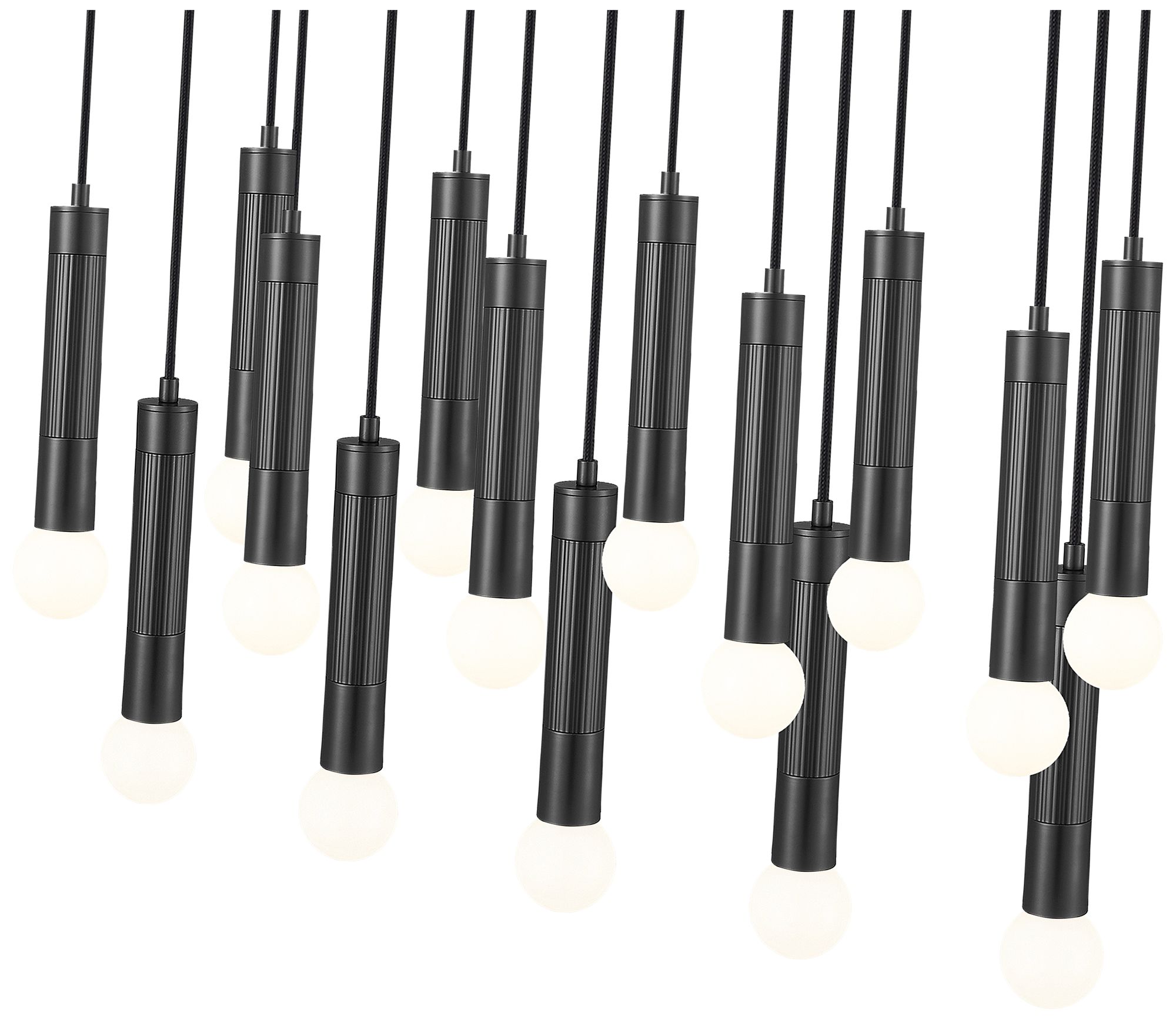 Image 6 Stari by Z-Lite Matte Black 17 Light Linear Chandelier more views