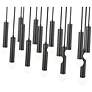 6_Stari by Z-Lite Matte Black 17 Light Linear Chandelier more views