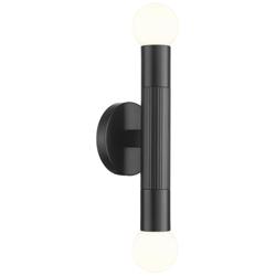 Stari by Z-Lite Matte Black 2 Light Wall Sconce