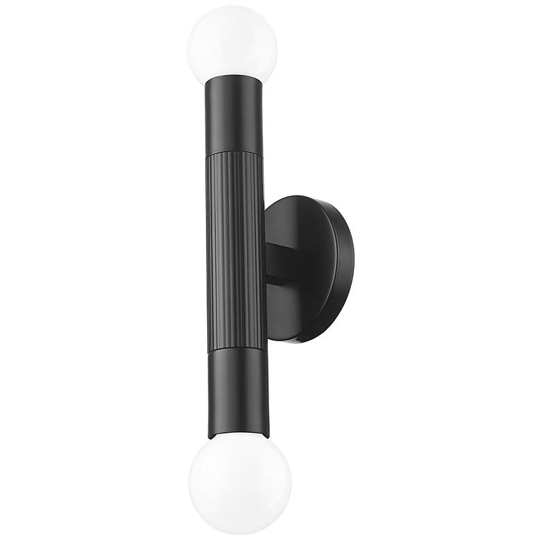 Image 7 Stari by Z-Lite Matte Black 2 Light Wall Sconce more views