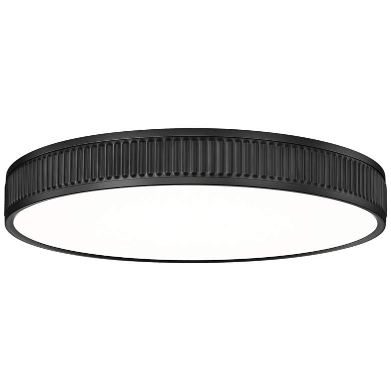 Image 1 Stari by Z-Lite Matte Black 20.75 inch 1 Light Flush Mount