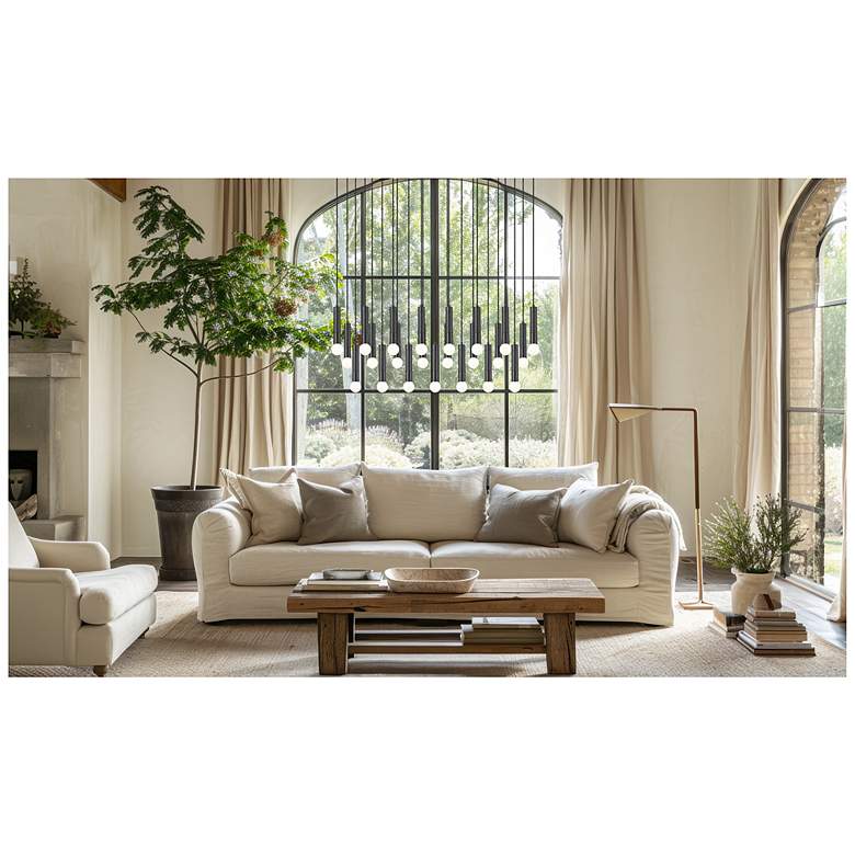 Image 2 Stari by Z-Lite Matte Black 23 Light Linear Chandelier more views