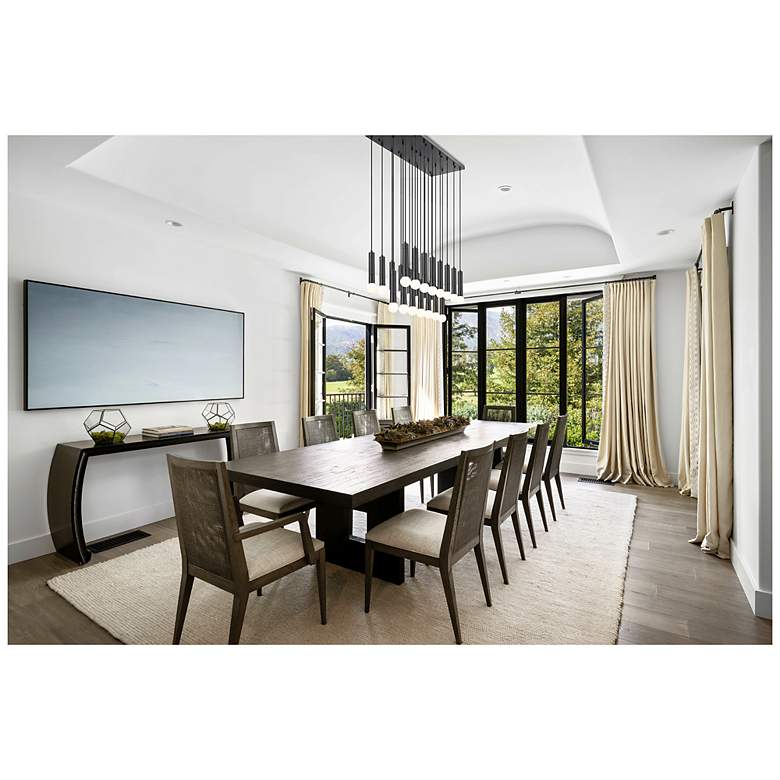 Image 3 Stari by Z-Lite Matte Black 23 Light Linear Chandelier more views
