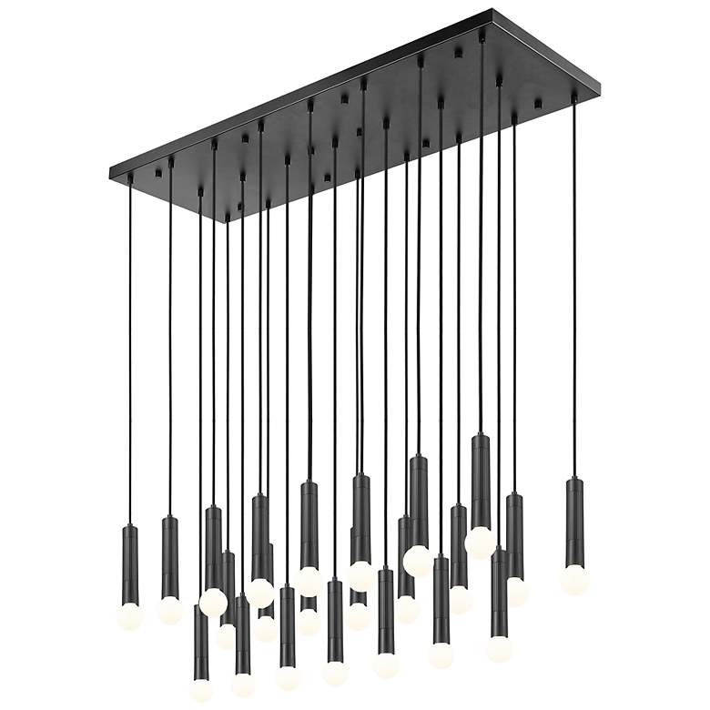 Image 4 Stari by Z-Lite Matte Black 23 Light Linear Chandelier more views