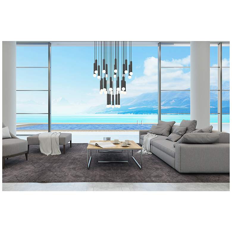 Image 2 Stari by Z-Lite Matte Black 27 Light Chandelier more views