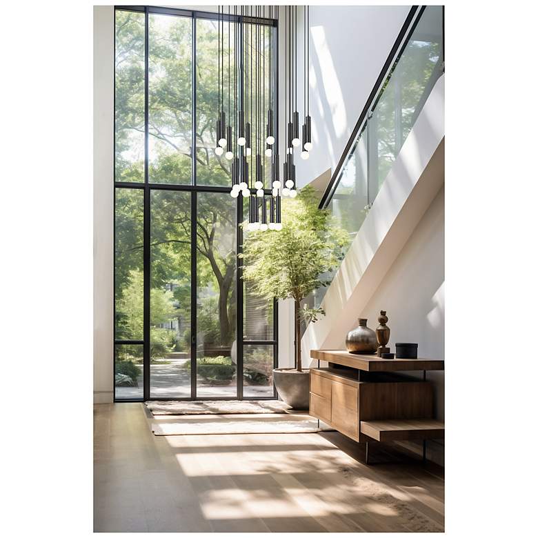 Image 3 Stari by Z-Lite Matte Black 27 Light Chandelier more views