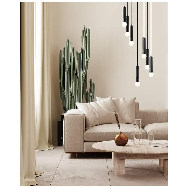 Image 2 Stari by Z-Lite Matte Black 5 Light Chandelier more views