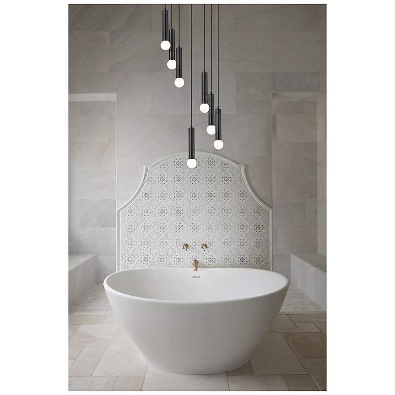 Image 3 Stari by Z-Lite Matte Black 5 Light Chandelier more views