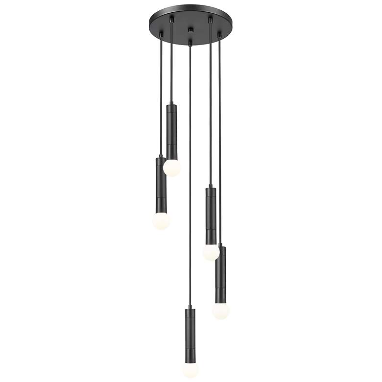 Image 5 Stari by Z-Lite Matte Black 5 Light Chandelier more views