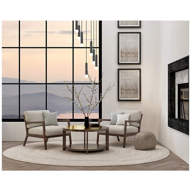 Image 2 Stari by Z-Lite Matte Black 7 Light Chandelier more views