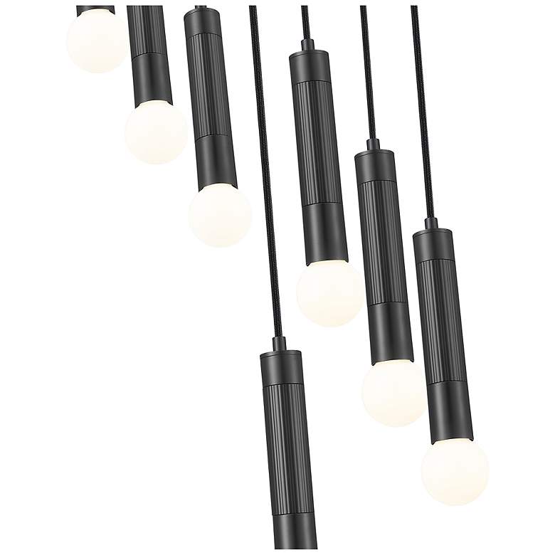 Image 6 Stari by Z-Lite Matte Black 7 Light Chandelier more views