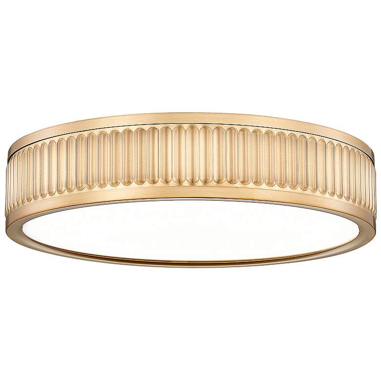 Image 1 Stari by Z-Lite Modern Gold 12.75 inch 1 Light Flush Mount