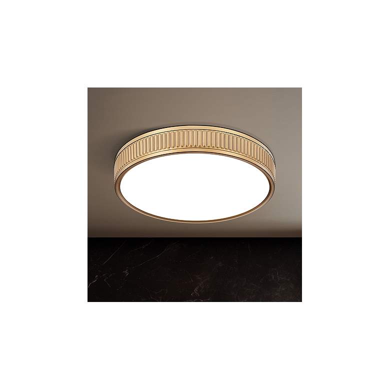 Image 1 Stari by Z-Lite Modern Gold 16.75 inch 1 Light Flush Mount