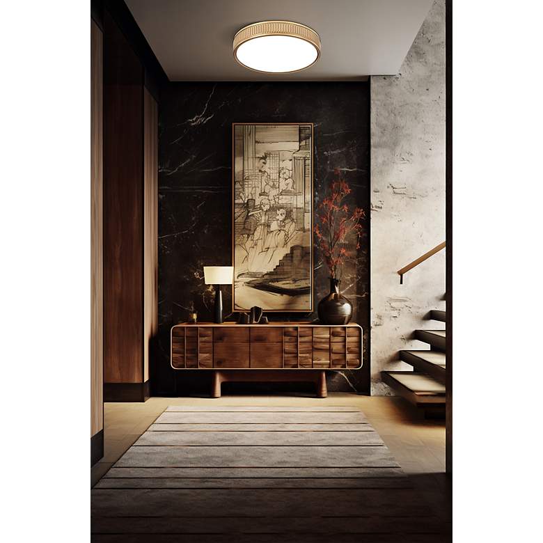 Image 3 Stari by Z-Lite Modern Gold 16.75 inch 1 Light Flush Mount more views