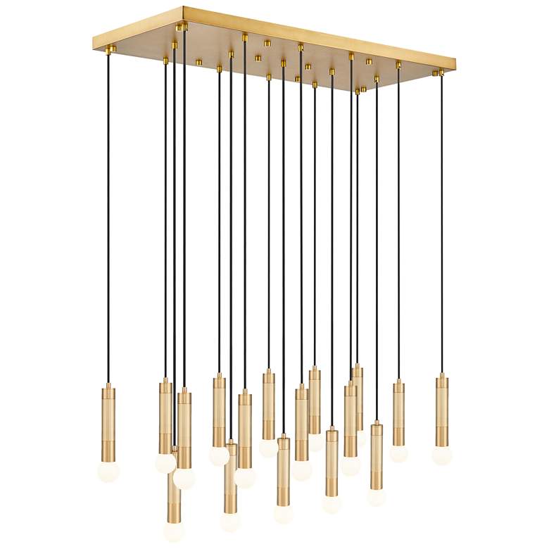 Image 1 Stari by Z-Lite Modern Gold 17 Light Linear Chandelier