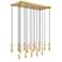 Stari by Z-Lite Modern Gold 17 Light Linear Chandelier
