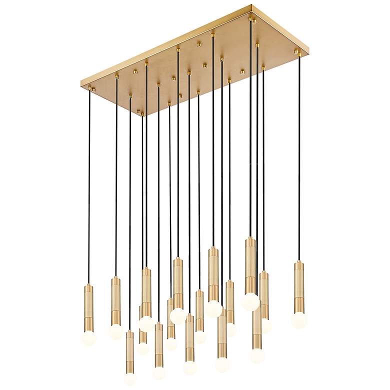 Image 4 Stari by Z-Lite Modern Gold 17 Light Linear Chandelier more views