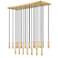 Stari by Z-Lite Modern Gold 23 Light Linear Chandelier