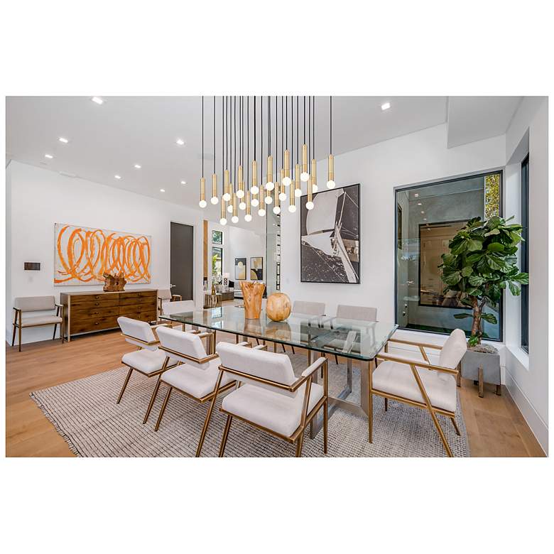 Image 3 Stari by Z-Lite Modern Gold 23 Light Linear Chandelier more views