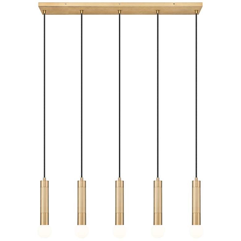 Image 5 Stari by Z-Lite Modern Gold 5 Light Linear Chandelier more views