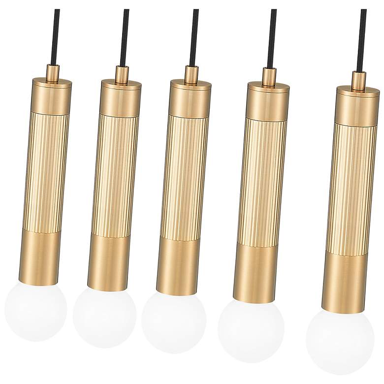 Image 6 Stari by Z-Lite Modern Gold 5 Light Linear Chandelier more views