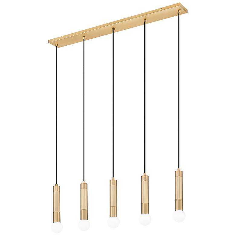 Image 7 Stari by Z-Lite Modern Gold 5 Light Linear Chandelier more views
