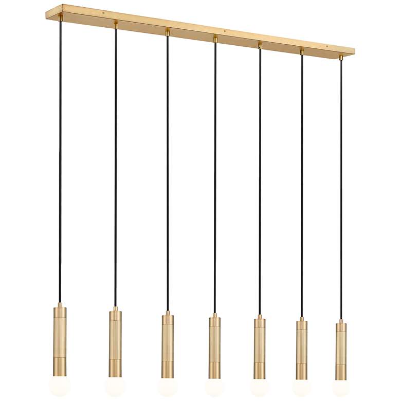 Image 1 Stari by Z-Lite Modern Gold 7 Light Linear Chandelier